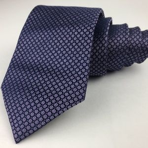 Calvin Klein Spot Pattern Necktie 3" Wide Blue